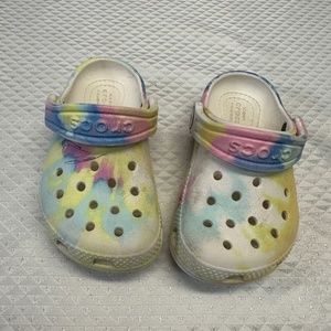 Light Colorful Tie Dye Crocs